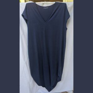 Universal Standard Navy Blue Asymmetrical Hem Geneva Dress Size Medium (18-20)
